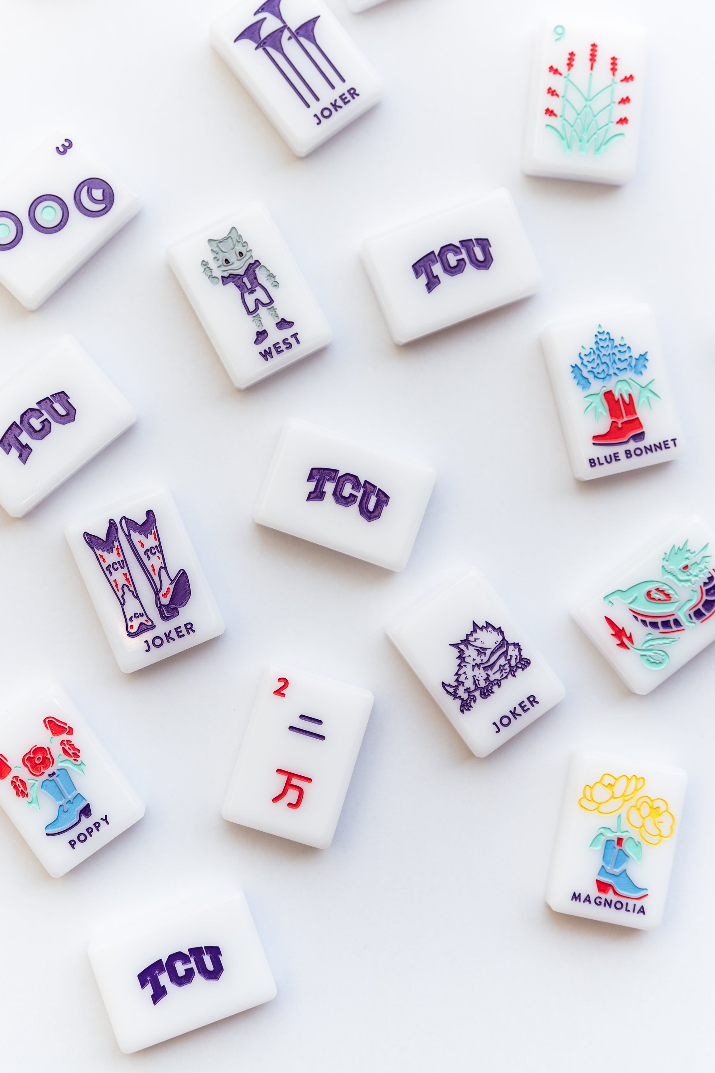 TCU Mahjong Tiles | West Wind Mahjong