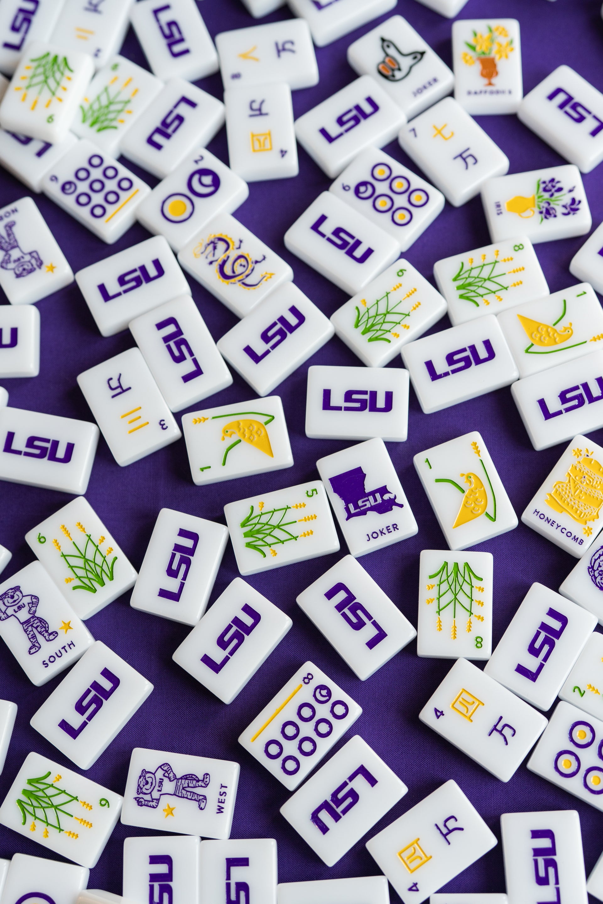 LSU® - Louisiana State University® Mahjong Tiles - PRE ORDER